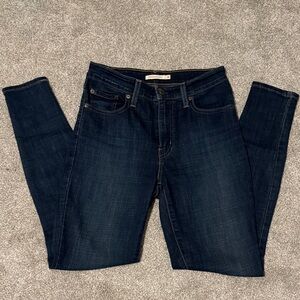 Levi’s 721 High Rise Skinny Dark Wash Jeans